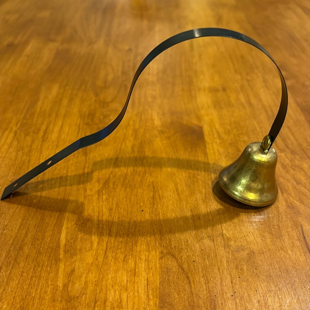 Over the Door Bell or Dog Training Door Bell Brass Bell Dog Potty Training Bell